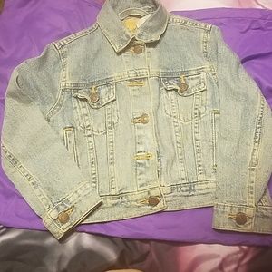little girls small denim jacket